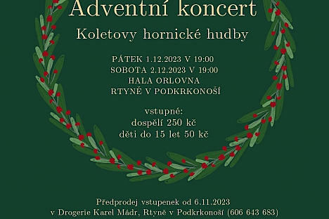 Adventní koncert s "Koletovkou" ve Rtyni