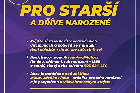 Olympiáda pro starší se blíží. Registrace spuštěna