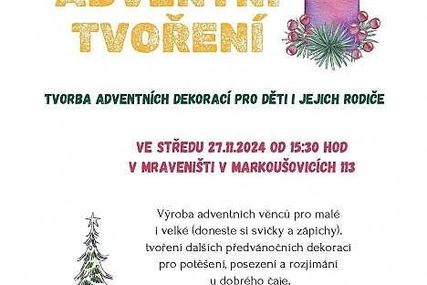 Adventní tvoření v Mraveništi