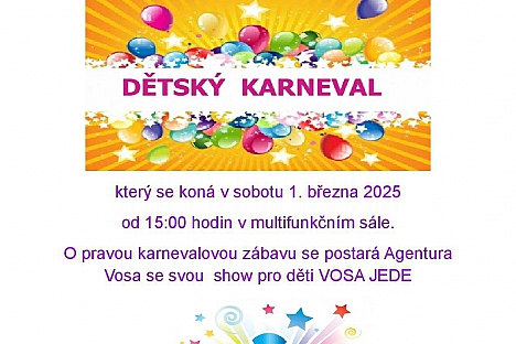 Jívka zve na Dětský karneval