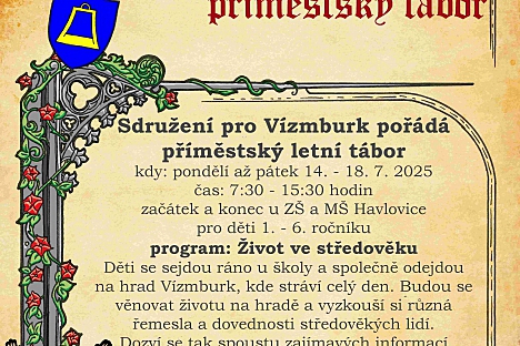 Sdružení pro Vízmburk uspořádá letní tábor