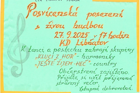 Posvícenské posezení s živou hudbou