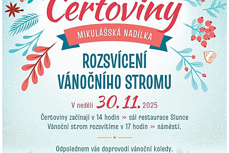 Čertoviny a rozsvícení vánočního stromu v Pilníkově