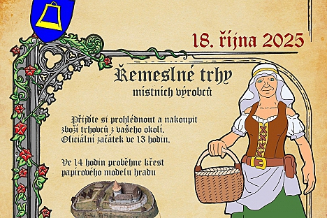 Řemeslné trhy na Vízmburku okoření křest hradního modelu