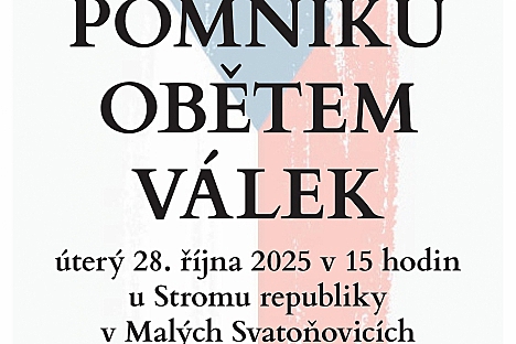 Slavnostní odhalení pomníku v Malých Svatoňovicích