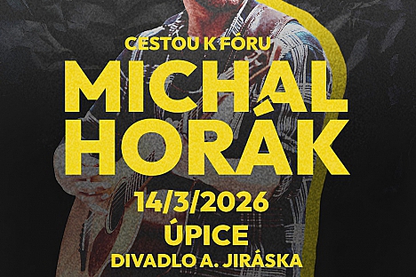 Písničkář Michal Horák vystoupí v Úpici