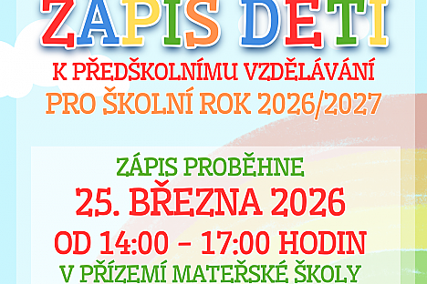 Zápis dětí do MŠ Havlovice