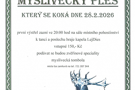 Myslivecký ples v Čermné