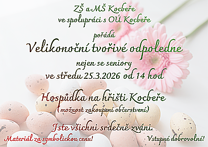 Velikonoční tvořivé odpoledne nejen pro seniory