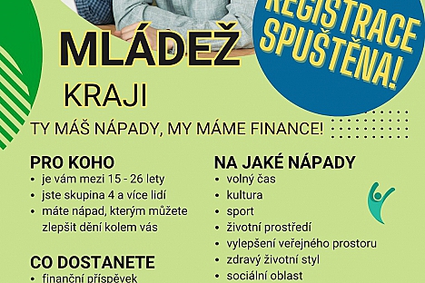 Máš nápad? Projekt "Mládež kraji" ti ho pomůže zrealizovat!
