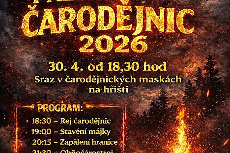 Kohoutov pořádá tradiční Pálení čarodějnic