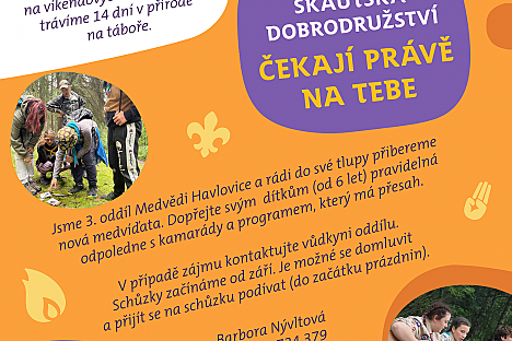 Havlovický skaut hledá nová medvíďata