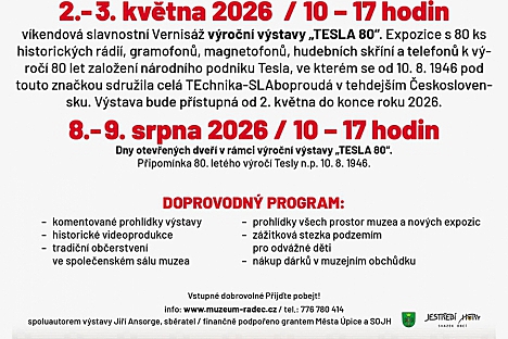 Výroční výstava TESLA 80 v Muzeu Radeč