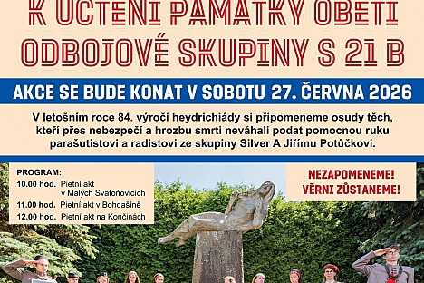 Pietní setkání k uctění památky obětí odbojové skupiny S 21 B
