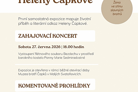 Malé Svatoňovice otevírají expozici Heleny Čapkové