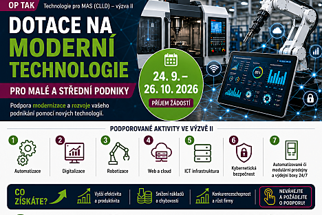 Podnikáte? Získejte dotaci na moderní technologie