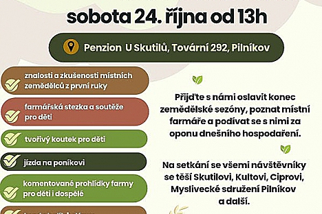 Dožínkové odpoledne s farmáři z Pilníkova