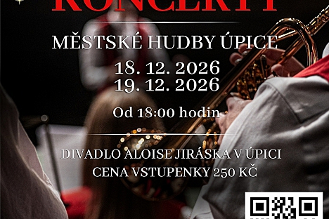 Vánoční koncerty Městské hudby Úpice