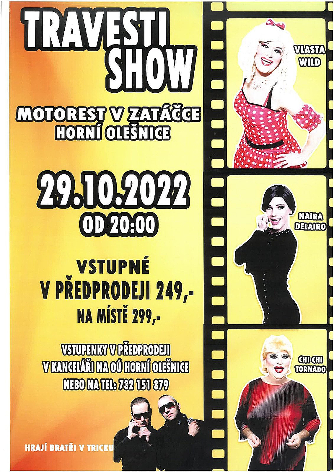 Travesti Show Crazy Goddess v Horní Olešnici